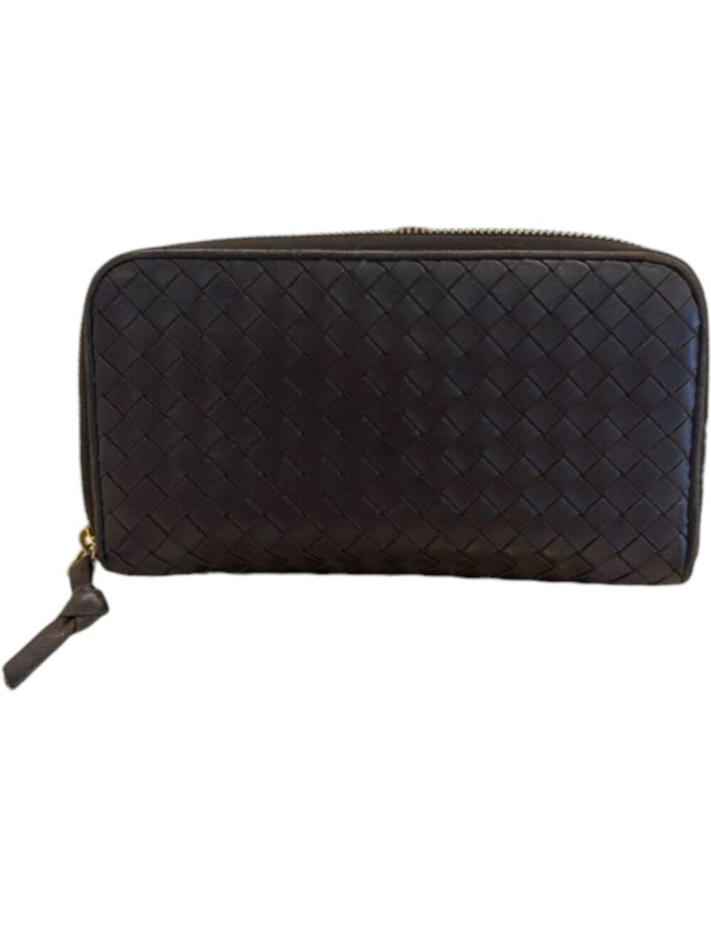 619167CR C1 Bottega Veneta Wallet Long Dark Brown Leather